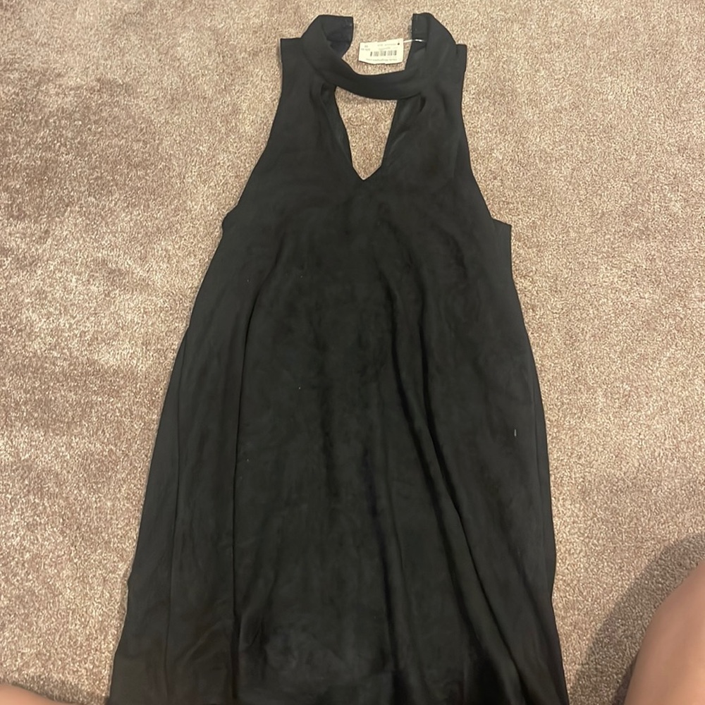 Suede mini dress w tags